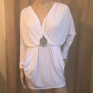 NWOT white long sleeve mini chase